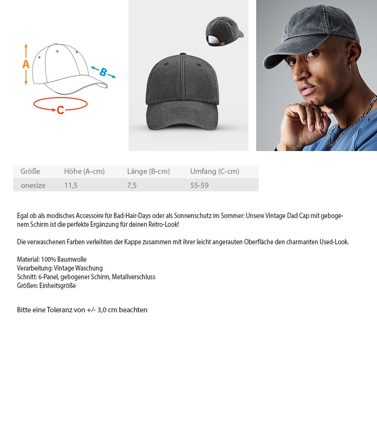 Sünner Kranz Cap  - Vintage Dad Cap mit Stick Shirtee